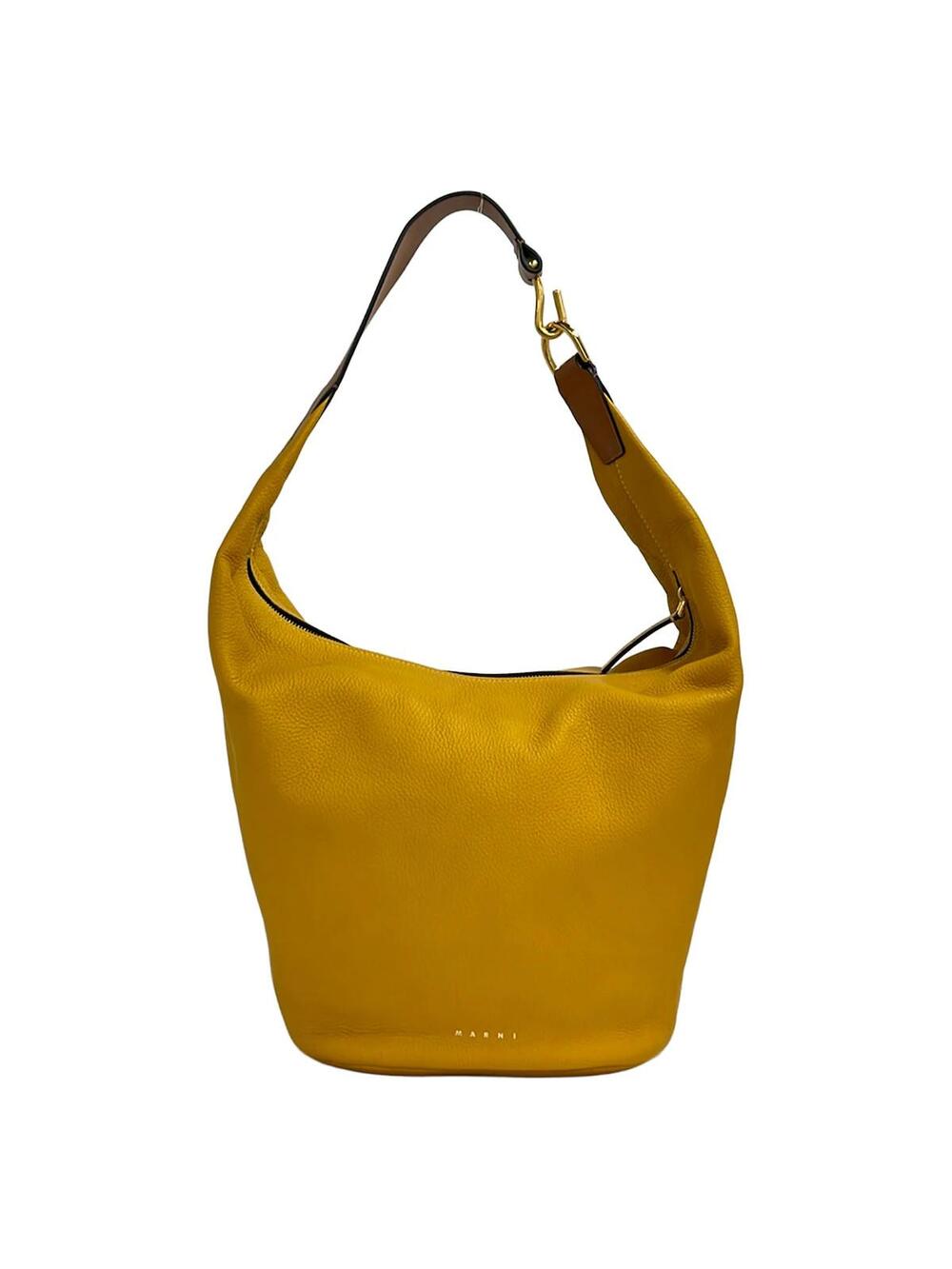 Marni Dark Yellow Brown Leather #343585M67B
